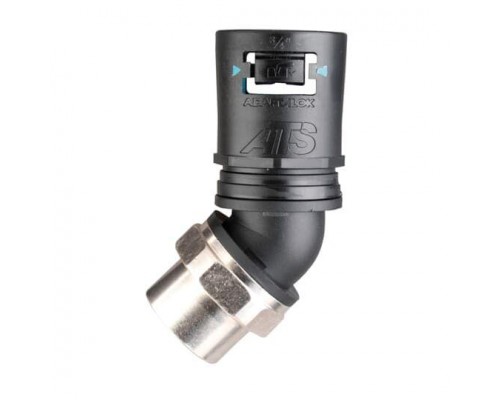 Фитинг AT 45град. пласт.+метал d13 M16 черн./желт. (уп.10шт) ABB 7TCA296170R0038