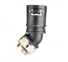 Фитинг AT 45град. пласт.+метал d42 125 черн./желт. (уп.2шт) ABB 7TCA296170R0599