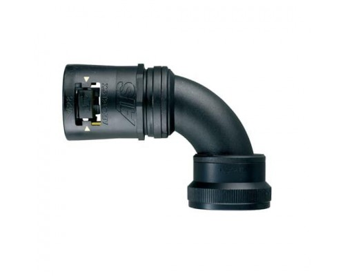 Фитинг AT 90град. пласт.+алюм. d13 U075 черн. (уп.10шт) ABB 7TCA296170R0050