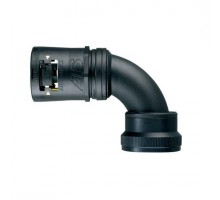 Фитинг AT 90град. пласт.+алюм. d34 U144 черн. (уп.10шт) ABB 7TCA296170R0579