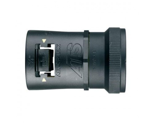 Фитинг AT прямой пласт.+алюм. d21 U138 черн. (уп.10шт) ABB 7TCA296170R0339