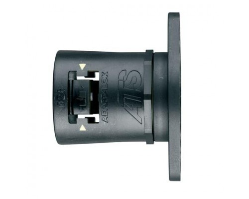 Фитинг AT прямой поворот. пласт. d28 черн./желт. (уп.10шт) ABB 7TCA296170R0381