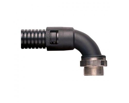 Фитинг Adaptalok AL 90град. нейлон/никелированная латунь d42мм M40 AL42/M40/ /GR сер. (уп.2шт) ABB 7TCA296000R1093