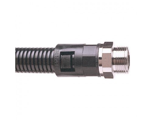 Фитинг Adaptalok AL прямой d10мм M16 AL10/M16/SA/BL нейлон/никелированная латунь черн. (уп.10шт) ABB 7TCA296000R2669