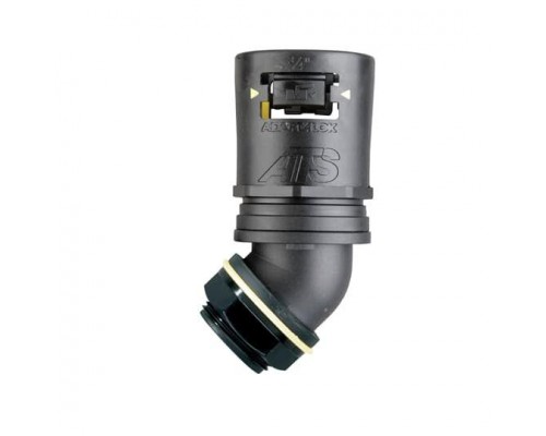 Фитинг Adaptalok ATS AT 45 d42мм M40 AT42/M40/45/GRY 45град. нейлон/никелированная латунь/эластомер сер./желт. (уп.2шт.) ABB 7TCA296170R0615