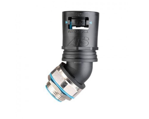 Фитинг Adaptalok ATS AT S45 d42мм M40 AT42/M40/S45/BLB 45град. нейлон/эластомер черн./голуб (уп.2шт.) ABB 7TCA296170R0637