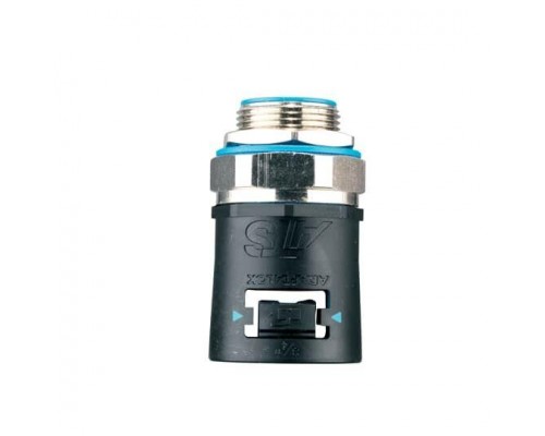 Фитинг Adaptalok AT прямой d21мм M20 AT21/M20/SA/BLB нейлон/эластомер черн./голуб. (уп.10шт) ABB 7TCA296170R0274