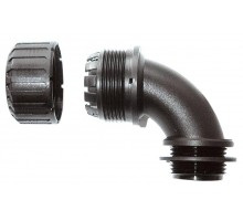 Фитинг PVC XF C90 d12мм M16 XF12/M16/C90/BL 90град. нейлон черн. (уп.10шт) ABB 7TCA296060R0096