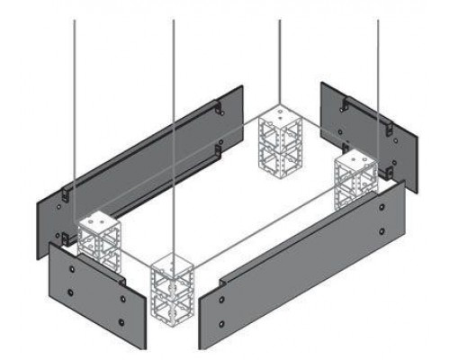 Фланец цоколя 200х500мм (уп.2шт) ABB ZN5002