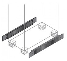 Фланец цоколя вент.100х800мм (уп.2шт) ABB ZN0008