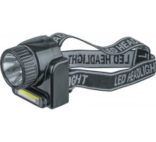 Фонарь 14 486 NPT-H20-ACCUналобный 1COB LED 3Вт+1LED 3Вт Lead-acid 0.5 А.ч Navigator 14486