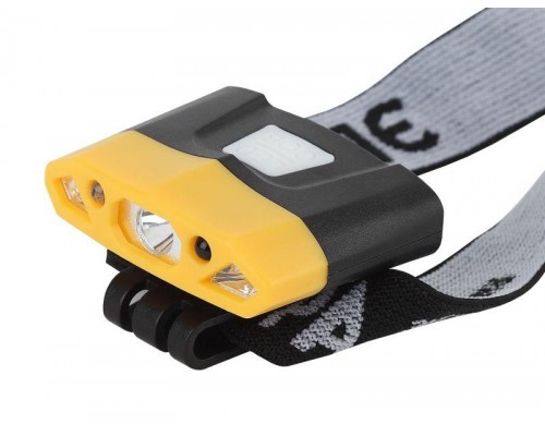 Фонарь GA-804 налобный серия Практик 3Вт led+2 SMD 3.7В Li аккум сенсерное включение блист. ЭРА Б0036605