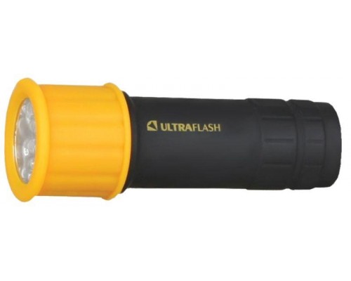 Фонарь LED15001-B (3XR03 светофор жел. с черн. 9 LED блистер) Ultraflash 10480