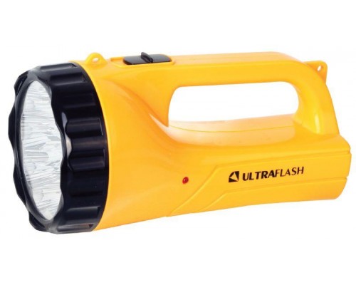 Фонарь LED3816SM (аккум 220В желт. 9LED 2 режима SLA) Ultraflash 12859