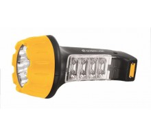 Фонарь LED3818 (аккум 220В черн./жел. 7+8 LED 2 режима SLA) Ultraflash 10973