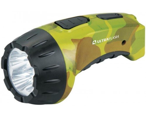 Фонарь LED 3804ML (аккум. 220В милитари 4 LED SLA пласт. коробка) Ultraflash 9822