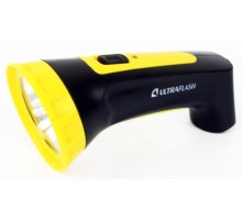 Фонарь LED 3804M (аккум. 220В черн./желт. 4 LED SLA пласт. коробка) Ultraflash 12867