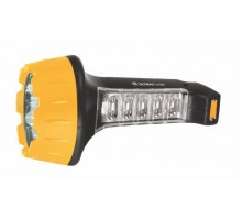 Фонарь LED 3819 (аккум. 220В черн./жел. 15+10 LED 2 режима SLA пласт. коробка) Ultraflash 10974