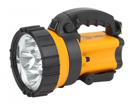 Фонарь PA-605 АЛЬФА 6х1Вт LED SMD прожектор литий 3А.ч сигнал.св. ЗУ 220В+12В карт (8/96) Эра Б0031039