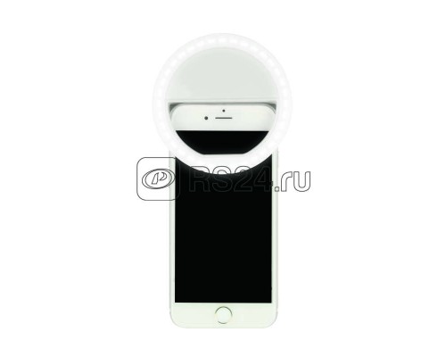 Фонарь S-HL100-B White Стандарт «Selfie light» 36 LED 2хААА н/к пластик бел. Uniel UL-00002623