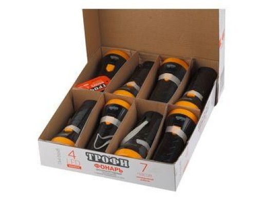 Фонарь TA4-box8 аккум. 4В 0.5А.ч 4хLED ПРОМО-бокс (уп.8шт) Трофи Б0004985