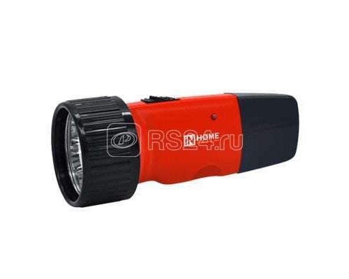 Фонарь аккумуляторный ручной MLA 01-R 5LED 120лм 6ч 2 реж. з/у 230В красн. IN HOME 4690612031750