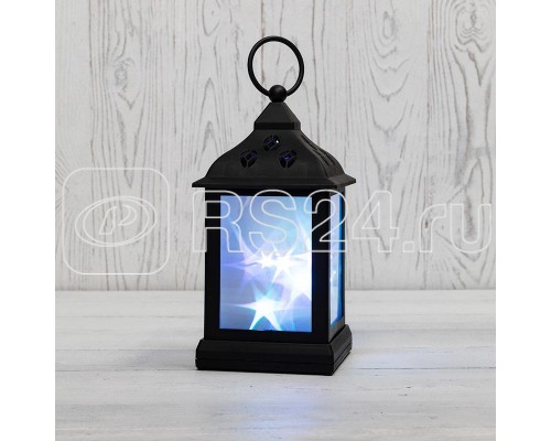 Фонарь декоративный 11х11х22.5см RGB эффект мерцания корпус черн. Neon-Night 513-064