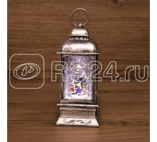 Фонарь декоративный с эффектом снегопада и подсветкой Рождество бел. NEON-NIGHT 501-065