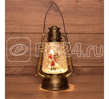 Фонарь декоративный с эффектом снегопада и подсветкой Санта Клаус тепл. бел. NEON-NIGHT 501-066