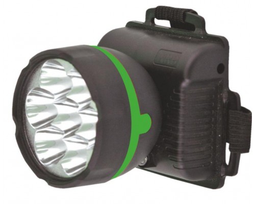 Фонарь налобный 909LED7 (7LED 1 режим; 3хR6 черн.) Ultraflash 11782