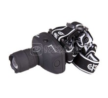 Фонарь налобный H2-L1WZ-3AAA-bk 1Вт LED zoom черн. ФАZА 2851437