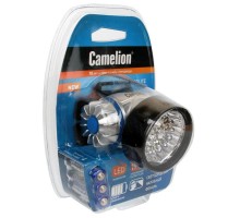 Фонарь налобный LED 5323-19Mx (19 ультра-ярких LED 4 режима; 3хR03 в комплекте; метал.) Camelion 8138