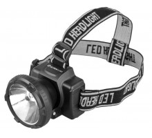 Фонарь налобный аккумуляторный LED 5364 (220В LED 2 режима; черн.) Ultraflash 11258