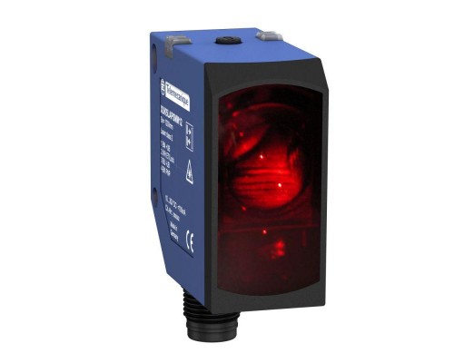 Фотодатчик лазерный 1.2м 10-30В М12 PNP диффузн. типа НО или НЗ програм. SchE XUK5LAPSMM12