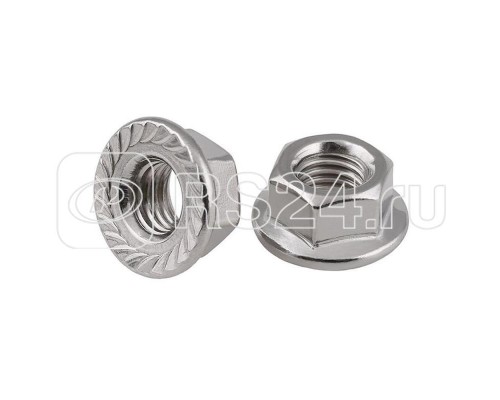 Гайка DIN6923 шестигранная оцинк. С фланцем М8 (уп.200шт) Tech-Krep 141612
