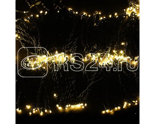Гирлянда LED Clip Light 100мм 5х20м с трансф. теплый белый NEON-NIGHT 323-506