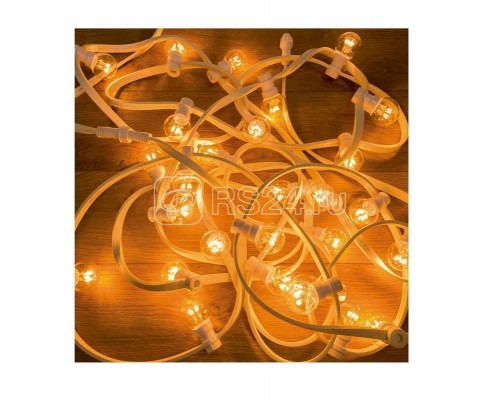 Гирлянда LED Galaxy Bulb String 10м 6х30LED IP65 тепло-бел. влагостойкая бел. каучук NEON-NIGHT 331-306