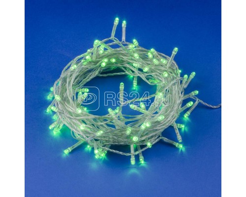 Гирлянда LED ULD-S1000-100/DTA GREEN IP20 10м 100 диодов зел. свет провод прозр. Uniel UL-00007198