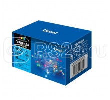 Гирлянда LED ULD-S1000-100/DTA MULTI IP20 10м. 100 диодов разноцвет. свет провод прозр. Uniel UL-00007199