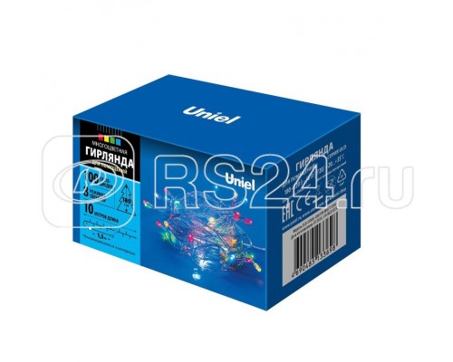 Гирлянда LED ULD-S1000-100/DTA MULTI IP20 10м. 100 диодов разноцвет. свет провод прозр. Uniel UL-00007199