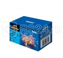 Гирлянда LED ULD-S1000-100/DTA WARM WHITE IP20 10м 100 диодов тепл. бел. свет провод прозр. Uniel UL-00007200