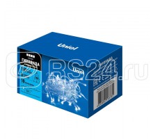 Гирлянда LED ULD-S1000-100/DTA WHITE IP20 10м 100 диодов бел. свет провод прозр. Uniel UL-00007201