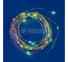 Гирлянда LED на батарейках ULD-S0500-050/DTB/3AA/RC RGB IP20 DEW 3AA (не в/к) 5м 50 диодов RGB свет пульт ДУ (в/к) Uniel UL-00007248