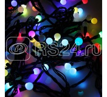 Гирлянда LED ШАРИКИ 10мх1.75см 100LED 30Вт 220В IP44 RGB NEON-NIGHT 303-509-2