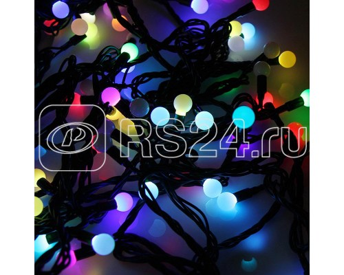 Гирлянда LED ШАРИКИ 20мх1.3 см 200LED 58Вт 220В IP44 мульти. NEON-NIGHT 303-509-1