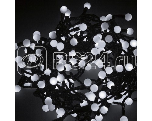 Гирлянда LED ШАРИКИ 20мх1.75см 200LED 16Вт 220В IP44 бел. NEON-NIGHT 303-505
