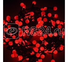 Гирлянда LED ШАРИКИ 20мх1.75см 200LED 16Вт 220В IP44 красн. NEON-NIGHT 303-502