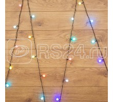 Гирлянда LED-Шарики 5м d=18мм 30LED RGB темно-зел. провод 3.6Вт 220В IP20 NEON-NIGHT 303-549