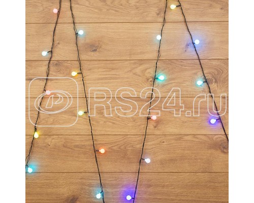 Гирлянда LED-Шарики 5м d=18мм 30LED RGB темно-зел. провод 3.6Вт 220В IP20 NEON-NIGHT 303-549