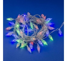 Гирлянда LED Шишки-1 ULD-S0500-050/DTA MULTI IP20 PINE CONES-1 5м 50 диодов разноцвет. свет провод прозр. Uniel UL-00007194